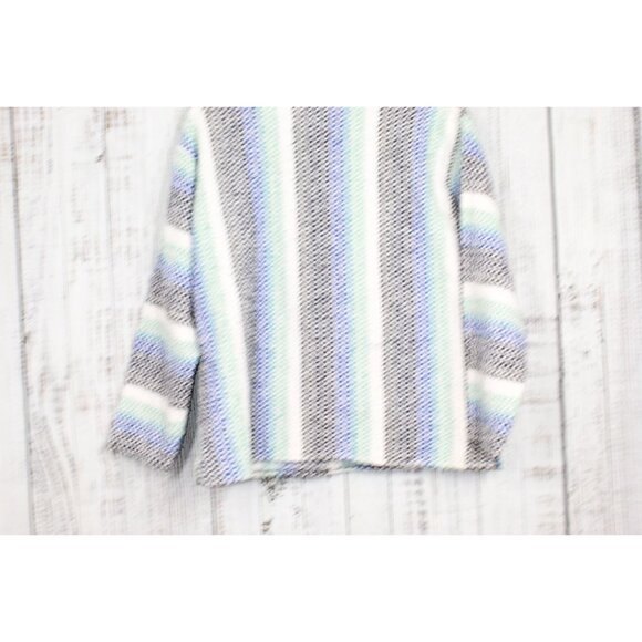 Earth Rags Woven Pullover Baja Joe Hoodie Sweater Pastel Pistachio XL - Picture 8 of 9